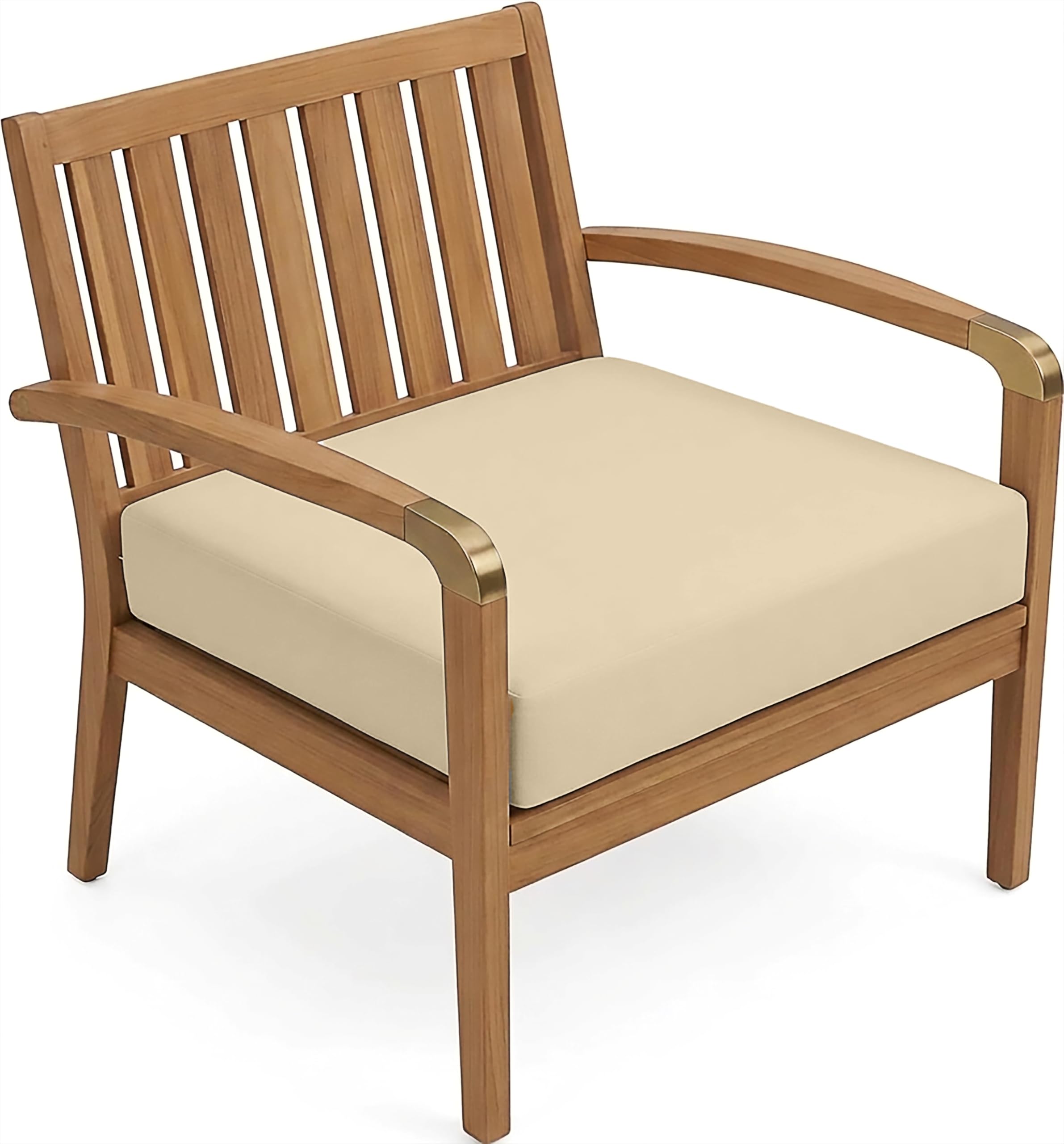 Rattan Chair Seat Pads Cushion Pad Indoors Outdoors Water Resistant Material for Garden Furniture Kitchen Dining Living Room Patio Office Coffee Shop ALL-PURPOSE Use (Cream, 24"X24"X2")