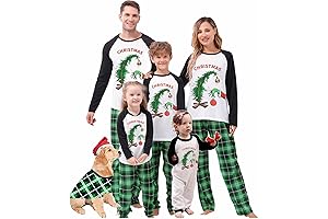 Matching Grinch Family Pajamas Sets