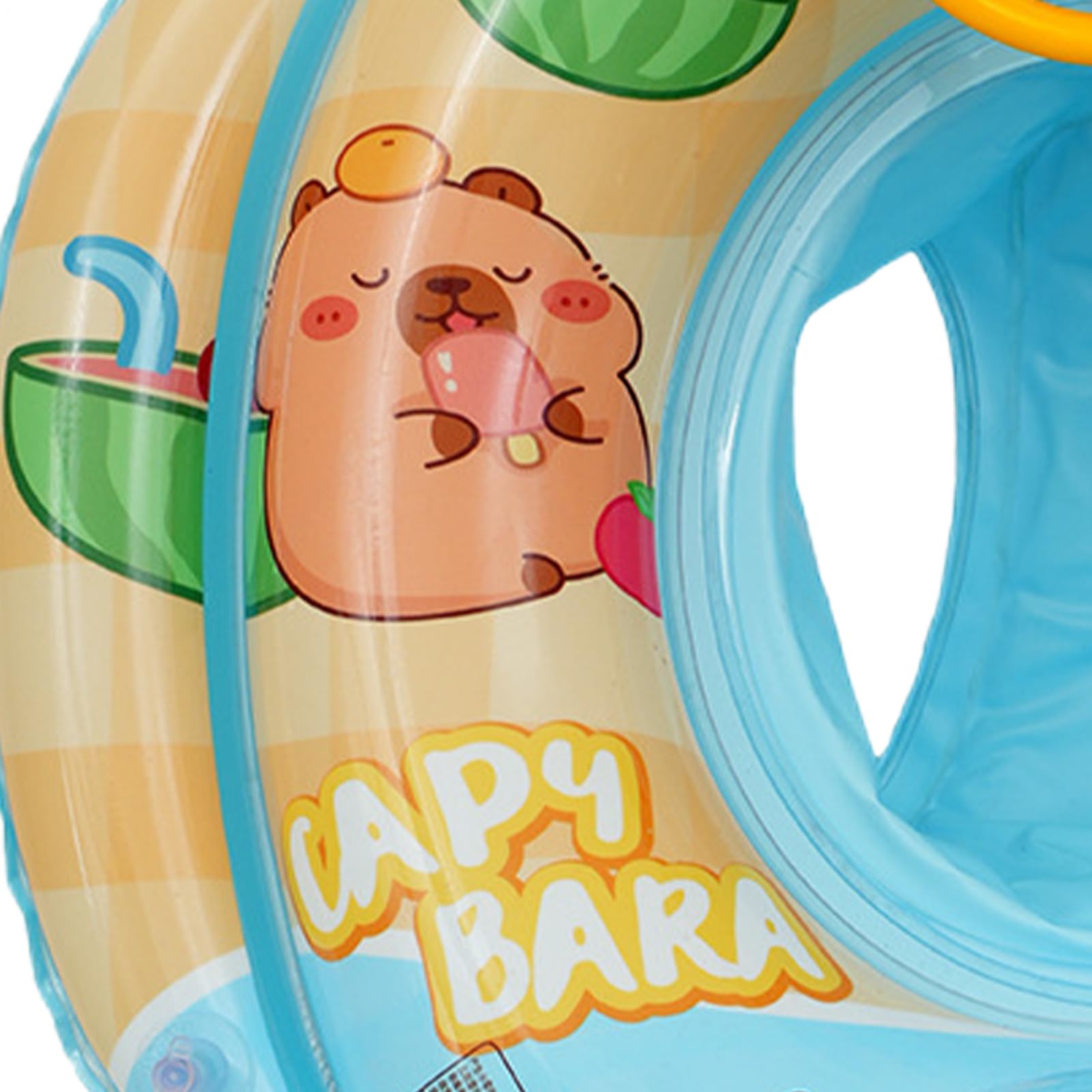 Galleggianti per Piscina Zattera Gonfiabile a Forma di Capibara | Sedile galleggiante per bambini e tubo da nuoto per Vacanze Estive, Feste, Spiaggia, Lago, Giardino Esterno