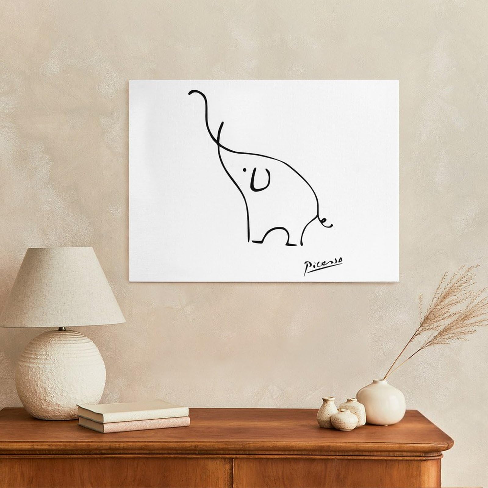 Amazon.co.jp: ピカソ 象 アートパネル アートポスター 飾り絵