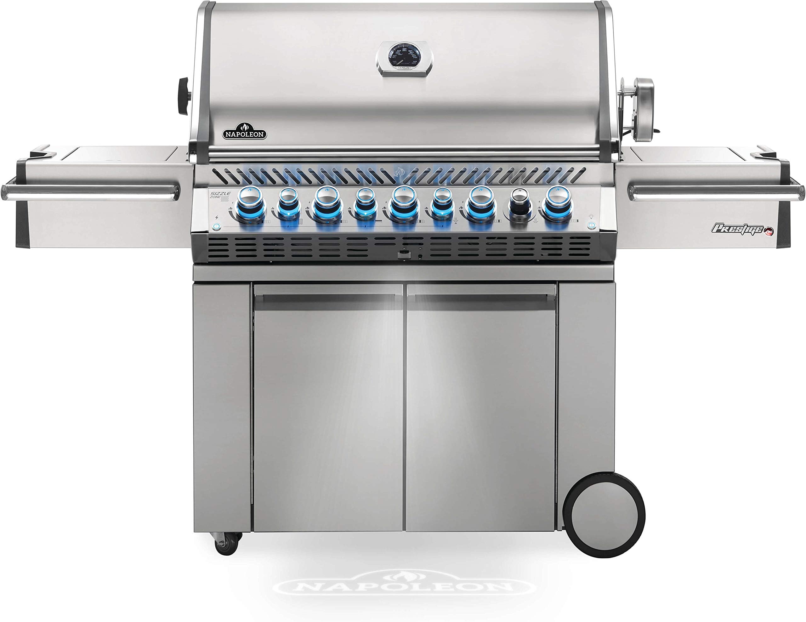 PRO665RSIBNSS-3 Prestige PRO RSIB Natural Gas Grill, 665 sq.in. + Infrared Side and Rear Burners, Stainless Steel