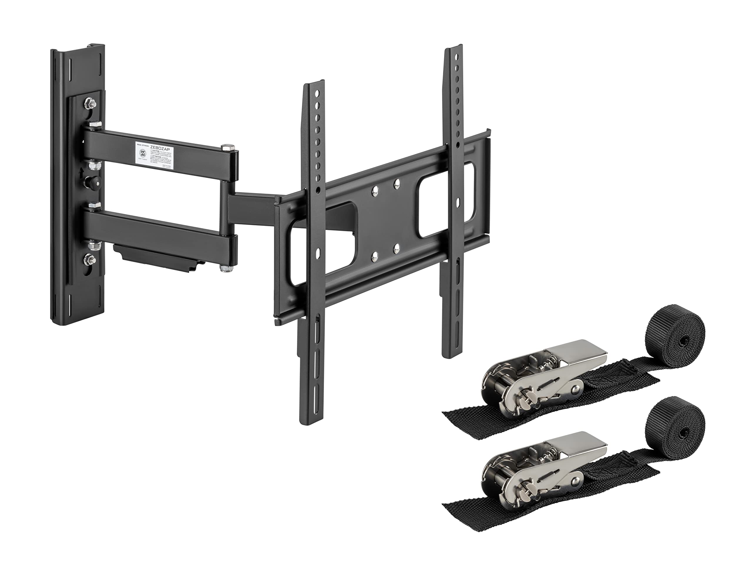 ZeboZap ZZTVA2044 - Supporto per TV da esterni, senza trapano, movimento completo, supporto TV per gazebo, supporto TV per patio, pergola, supporto TV quadrato, viti in acciaio inossidabile