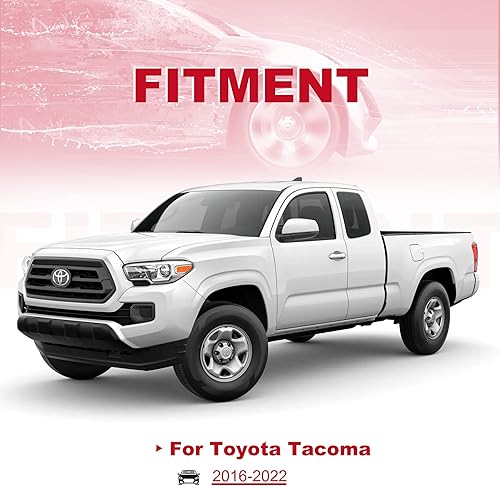 Miniatura 8 de ALAVENTE Deflectores de ventana laterales para Toyota Tacoma 2016-2022, protector de visera de lluvia de viento para Tacoma, paquete de 4