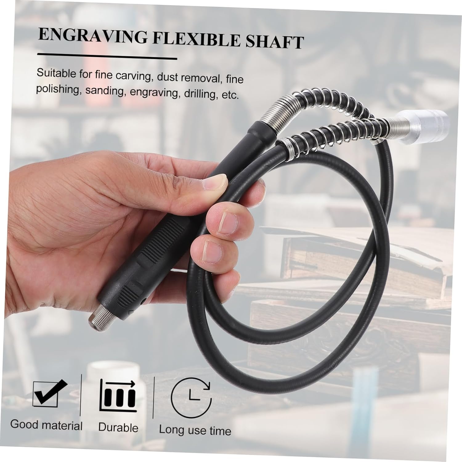 balacoo 1set Engraving Extension Shaft Flexible Engraving Cord for Electric Drill Carving Machine and More Material for Versatile Use Tight Spaces