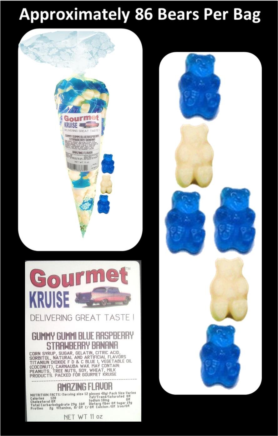 Amazon.com : Red White Gummy Bears (2) Wild Cherry Strawberry