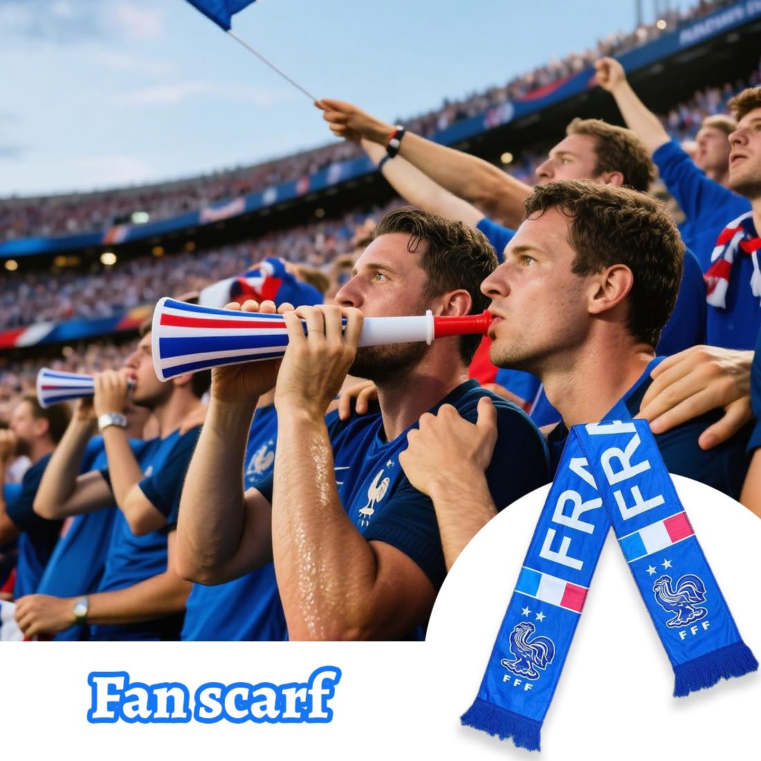 Sciarpa Equipe De France Jaquard per Tifosi