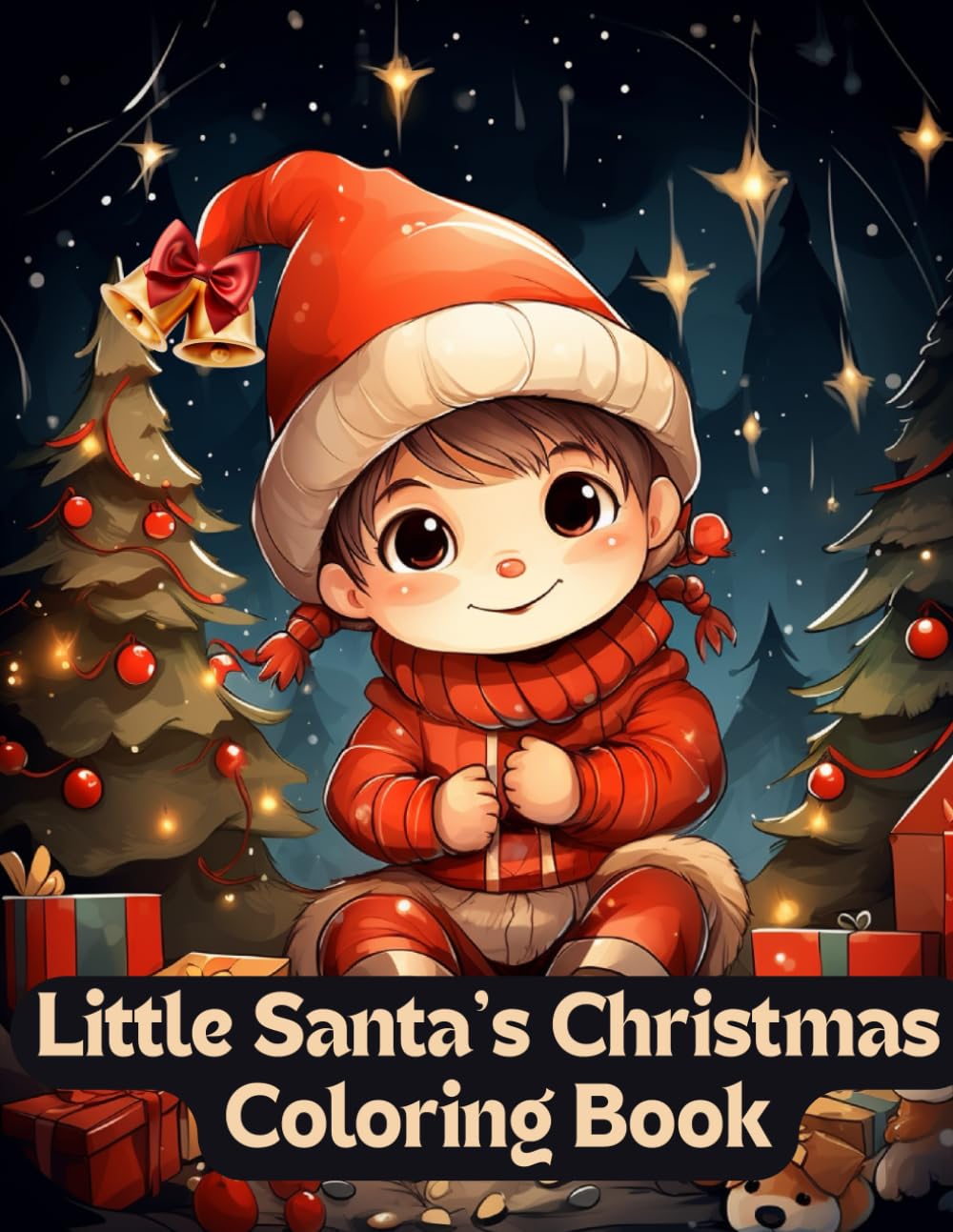 Little Santa’s Christmas Coloring Book: Fun & Easy Holiday Coloring Pages for Kids