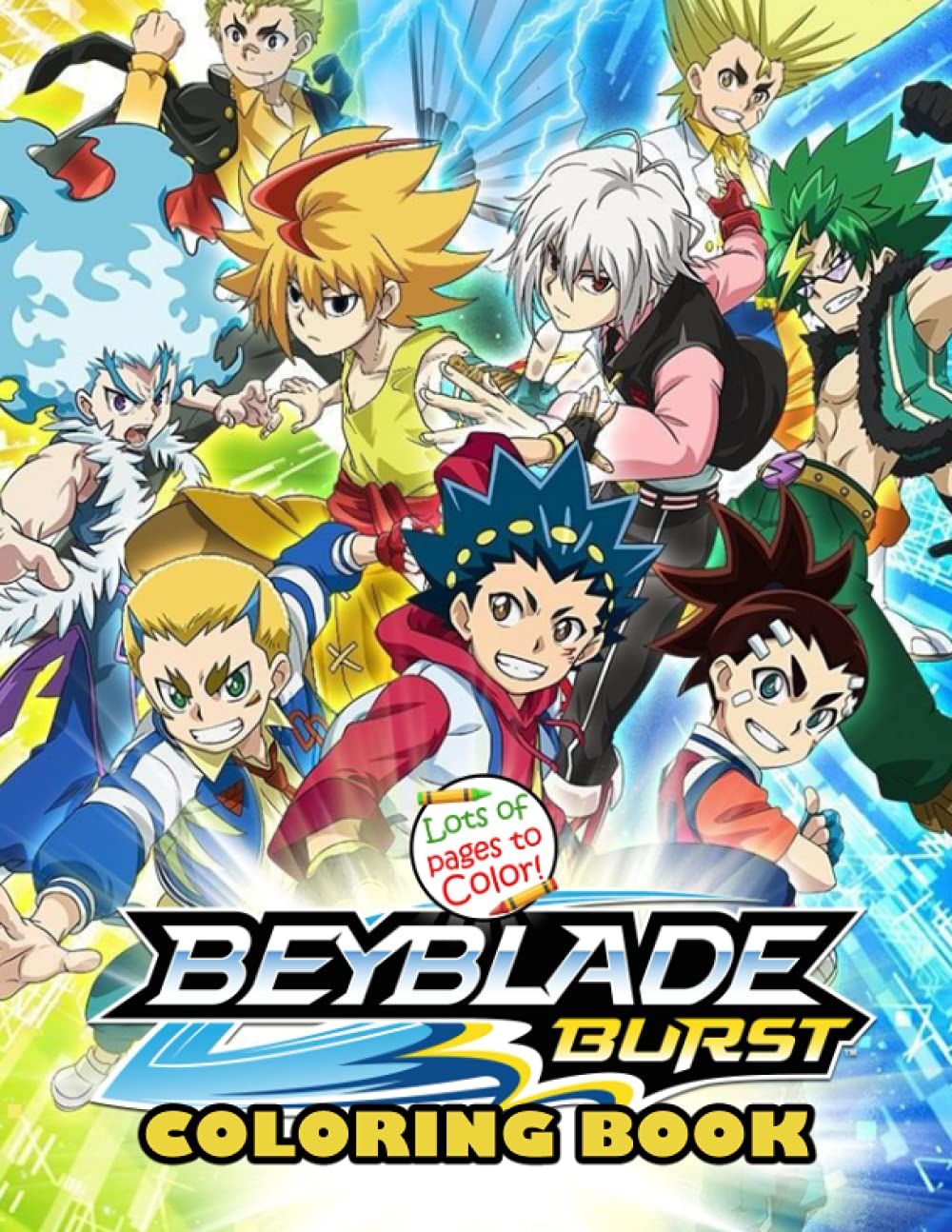 Beyblade Burst Coloring Book Great Coloring Book For Kids Adults |  Desertcart Seychelles, image size:1000x1294