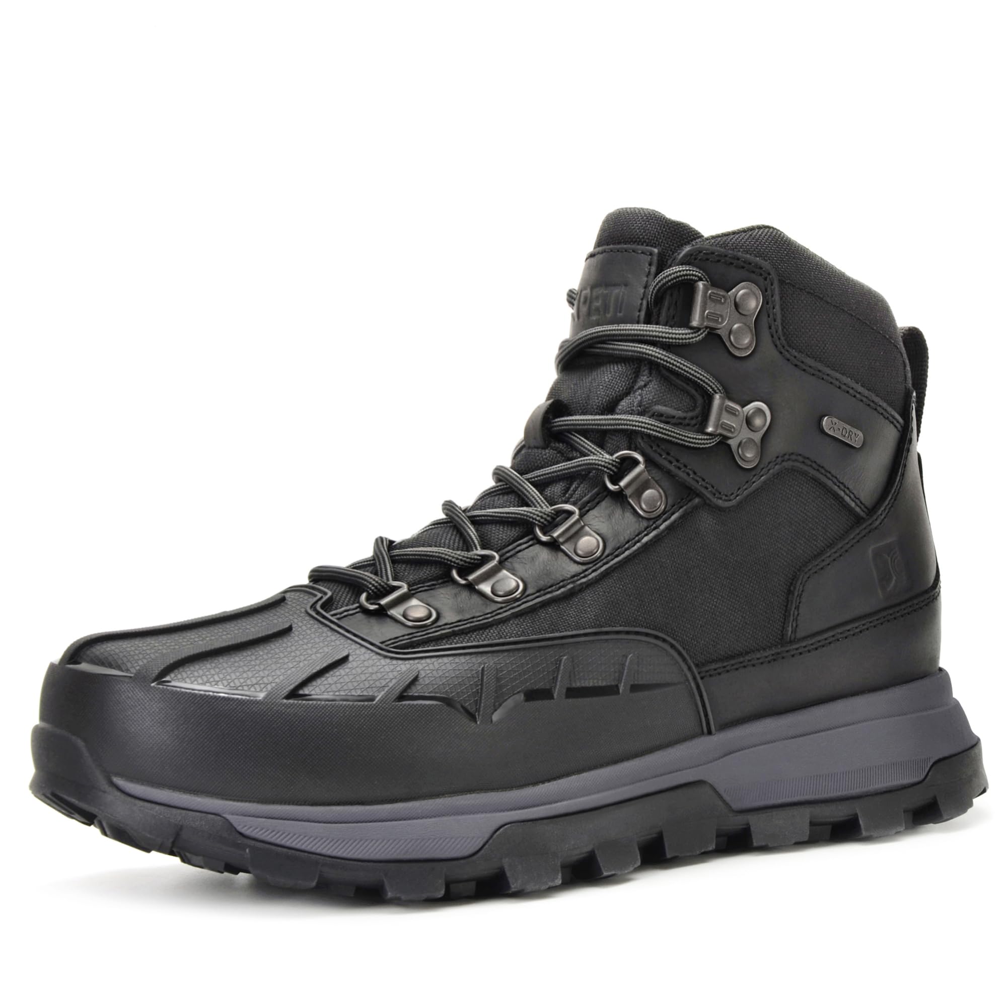 XPETI Men’s Legacy shell-toe hiking boots waterproof 13 BLACK