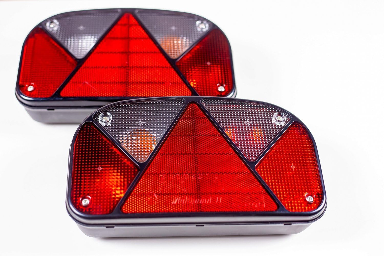 Kit éclairage Complet Pour Remorque - 2 Feux Arrière LED + 2 Feux De Contour + Câble 7m 13 Pôles