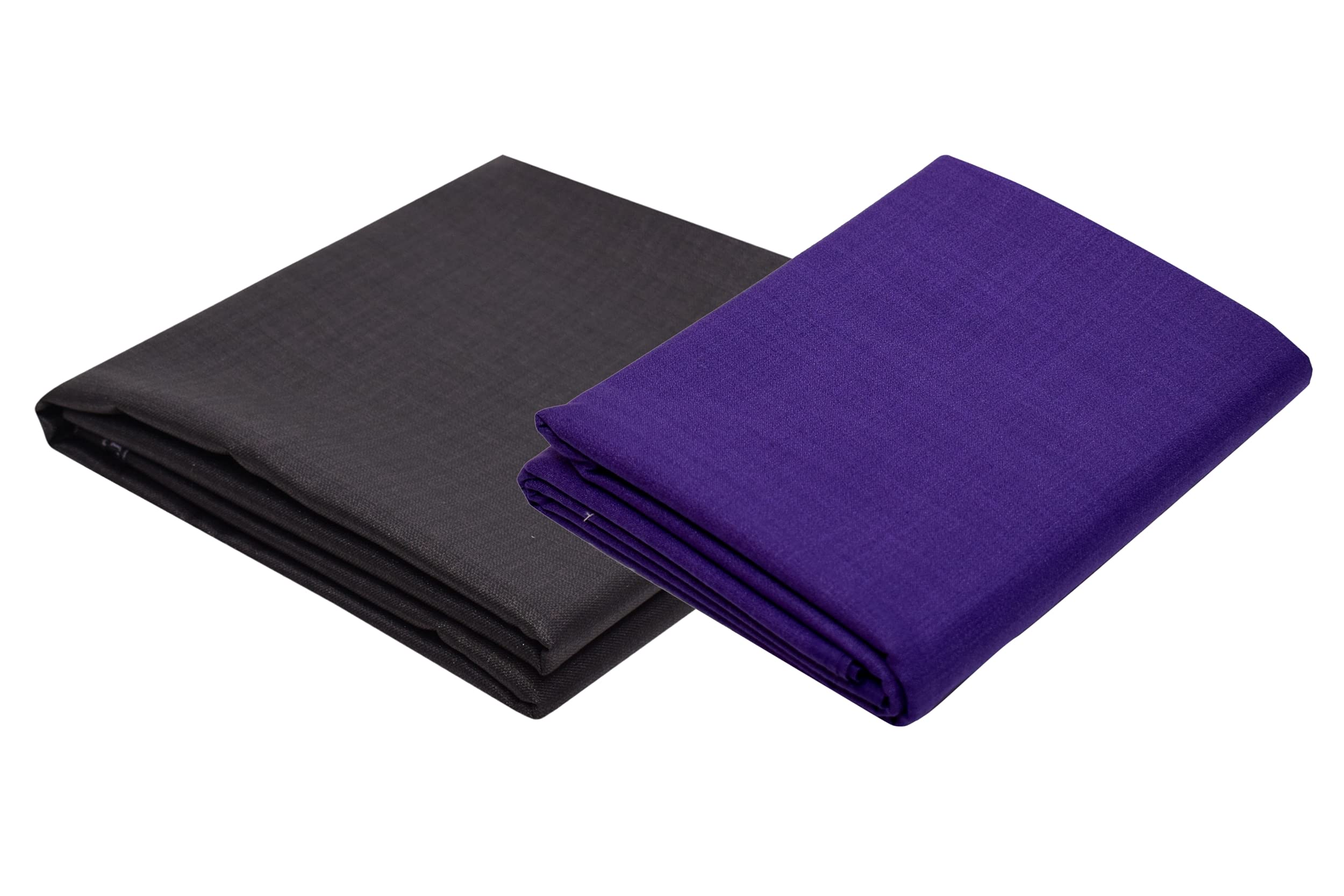KUNDAN SULZ GWALIOR MEN'S Cotton Shirt & Poly-Viscose Trouser Fabric Combo Set (Dark Brown & Dark Purple; 1.30 & 2.25 Meters)-picture-26