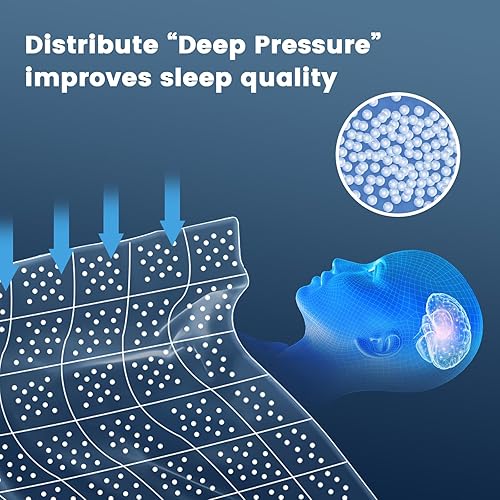 Miniatura 4 de CuteKing - Manta suave y gruesa con peso para adultos de 140-150 libras (15 libras, 60x80 pulgadas, queen, gris) para refrescar y calentar con