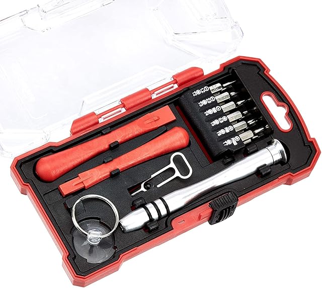 Amazon Basics  17 piece screwdriver set for electronics repair