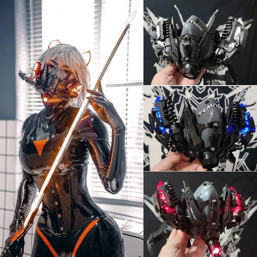 Amazon | サイバーパンクマスクヘルメット サイボパンク機甲風 マスク