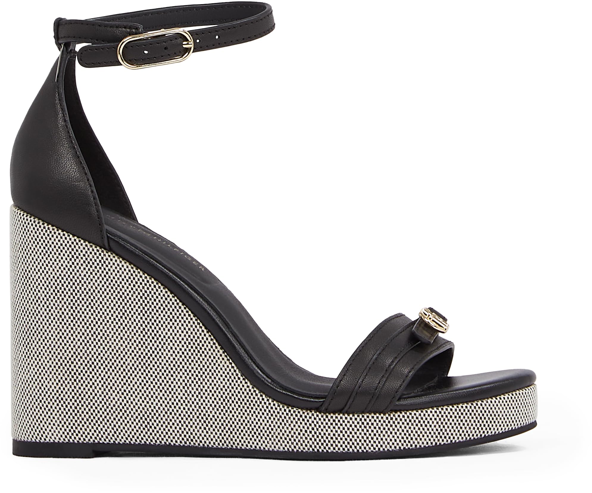 Tommy Hilfiger Donna Espadrillas Wedge Sandal Leather in Pelle