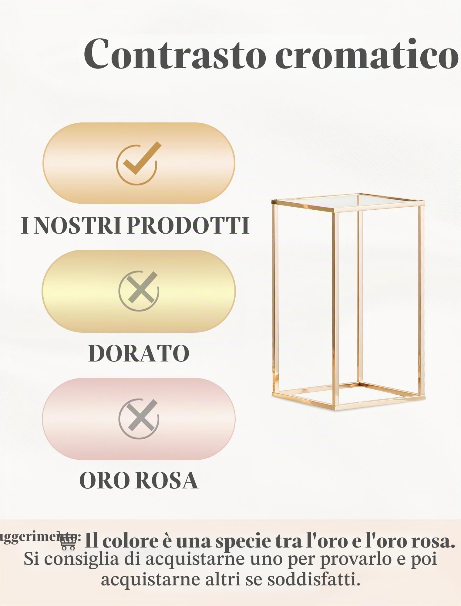 Portafiori Oro per Matrimoni con Pannello in Acrilico, 80cm, 2 Pcs | Colonna Geometrica in Metallo, Vaso Alto per Compleanni, Composizioni Floreali, Feste & Decorazioni per il Soggiorno