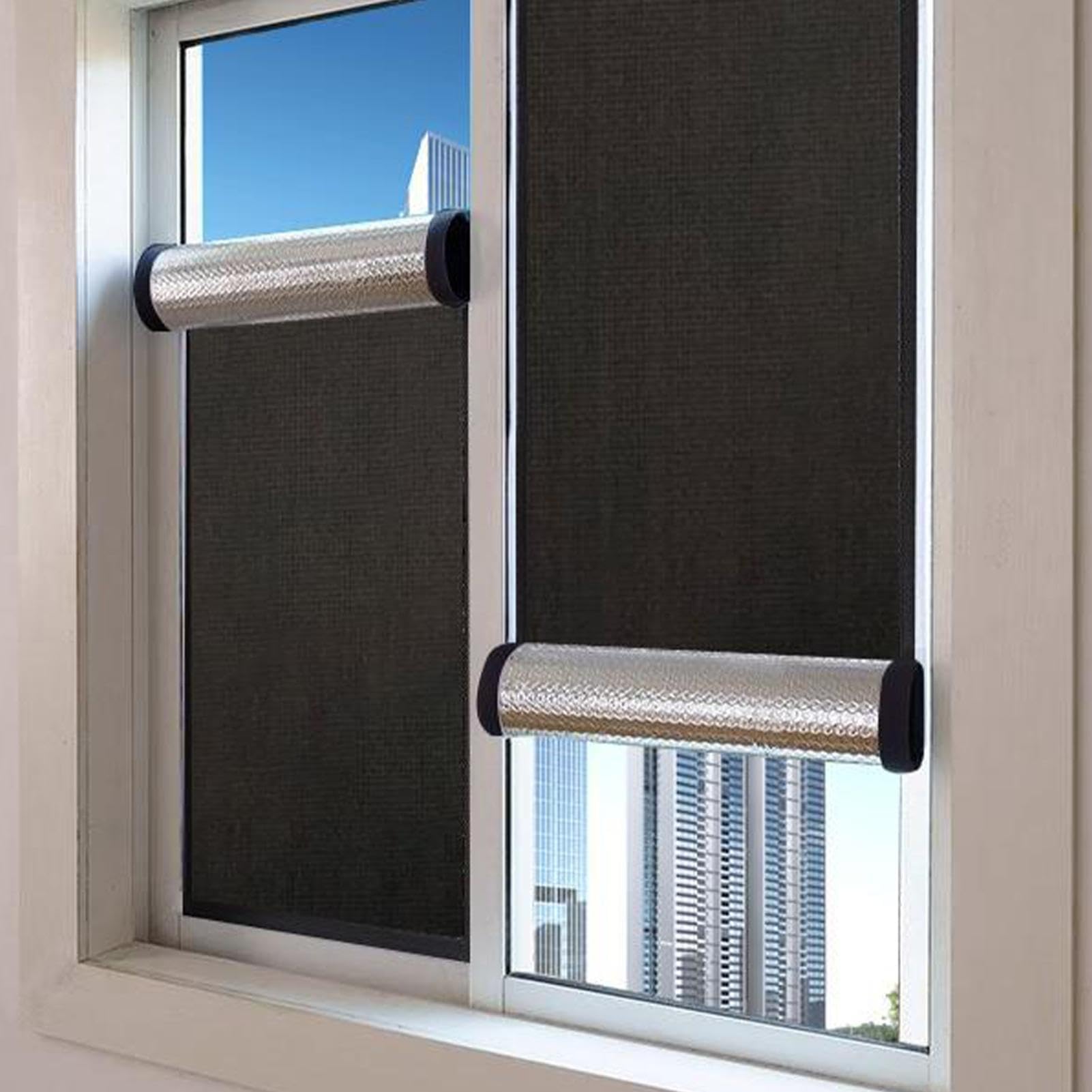 Cortinas opacas con protección UV, bloqueador de luz solar y calor