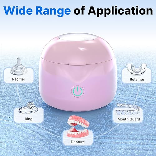 Miniatura 7 de Limpiador Ultrasónico de Retenedores - Cápsula de Limpieza Dental UV para Protectores Nocturnos, Alineadores, Brackets, Cabezales de Cepillo de