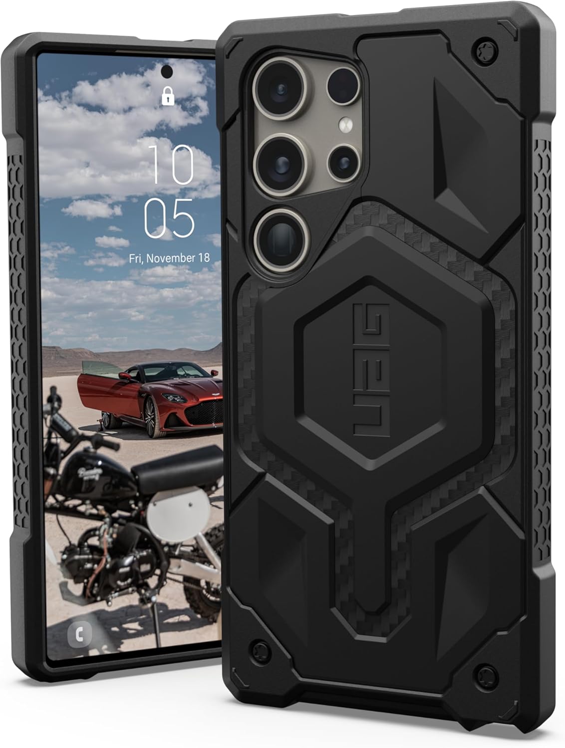 URBAN ARMOR GEAR UAG Designed for Samsung Galaxy S24 Ultra Case 6.8" Monarch, Pathfinder, Plyo, Plasma, Civilian Rugged Military Drop-Proof Impact Resistant Non-Slip Protective Cover