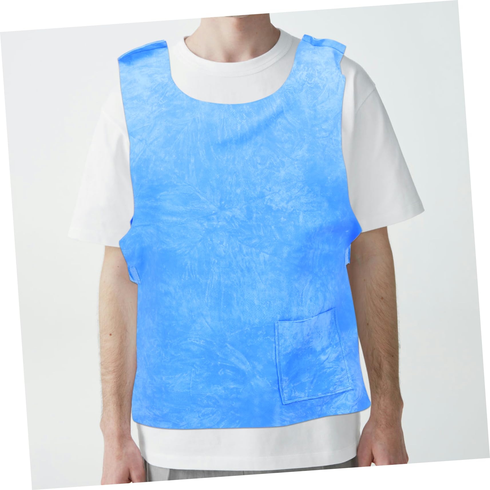 WOONEKY Giubbotto refrigerante per uomo e donna, leggero assorbimento acque, attività estiva sport viaggi ambienti caldi, Blu, 60x40x0.3CM