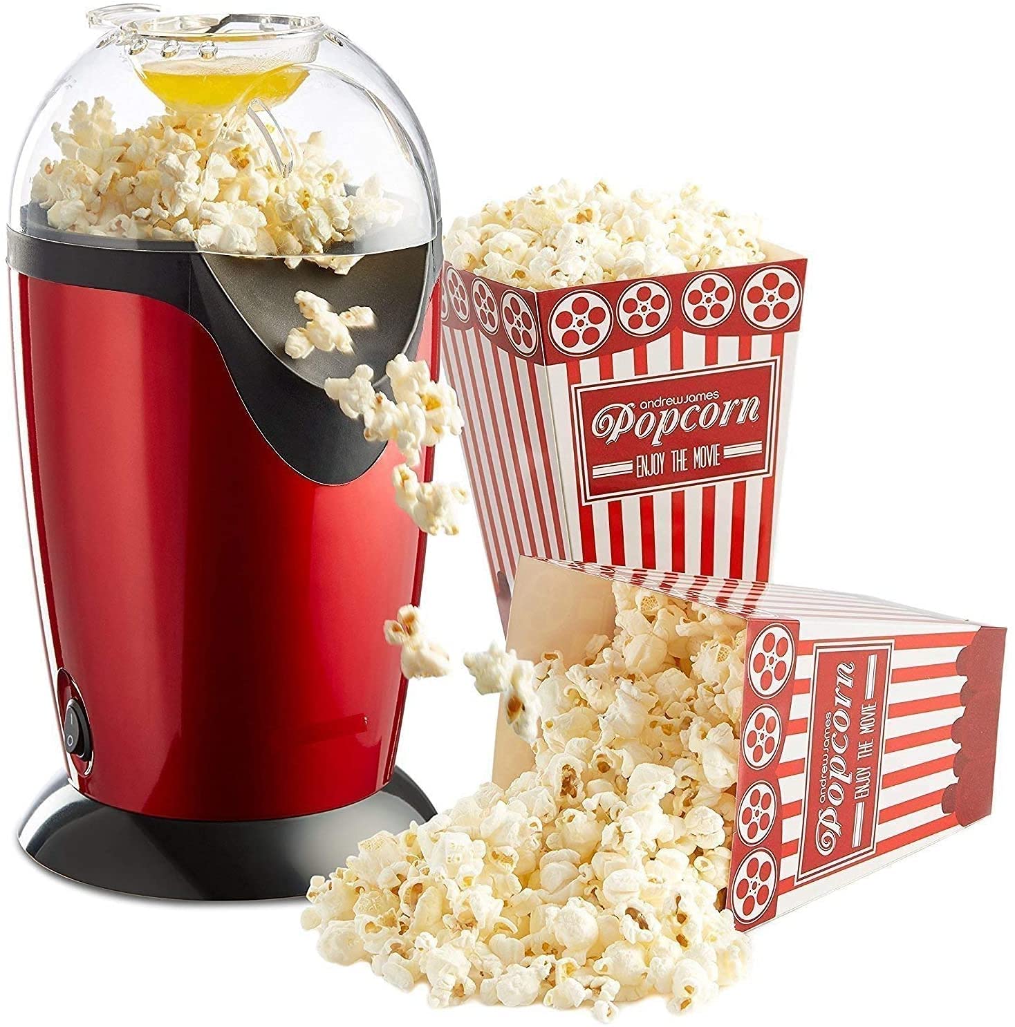 Transform Your Snack Time with Our Stylish Hot Air Popcorn Machine – The Ultimate Home Use Electric Popcorn Maker PACK OF 1-image-3