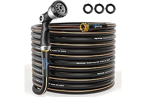 GPENG Premium Garden Hose 50ft x 5/8", Burst 600 PSI