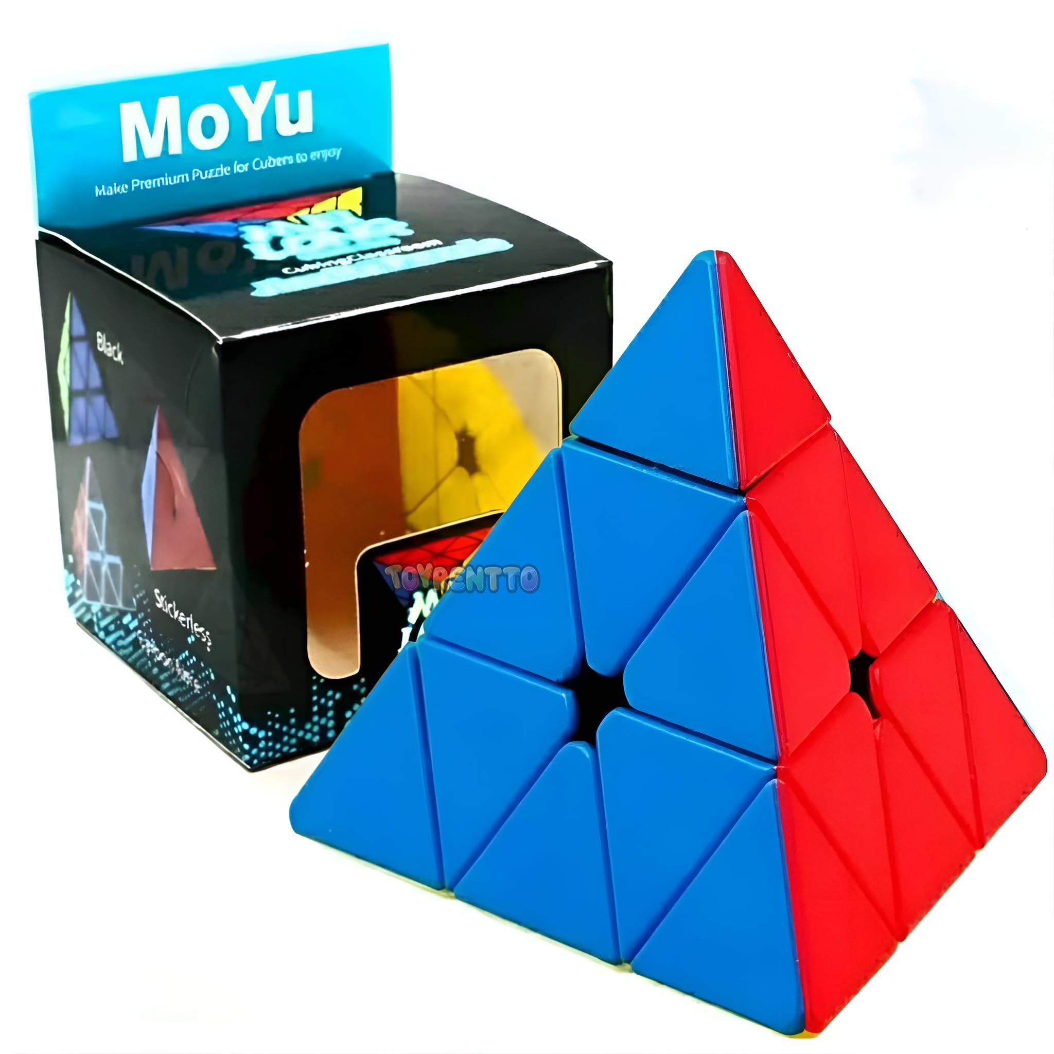 MoYu Pyraminx Speed Cube – Stickerless Smooth Turning Triangle Pyramid Puzzle Cube for Kids & Adults | Durable ABS Plastic, Brain Teaser Toy for Speedcubing, Focus & Gift Purpose-image-34