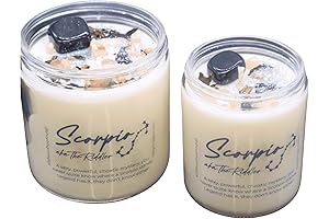SCORPIO Zodiac Crystal Candle: Unveiling the Mysterious Oud Tonka Aroma