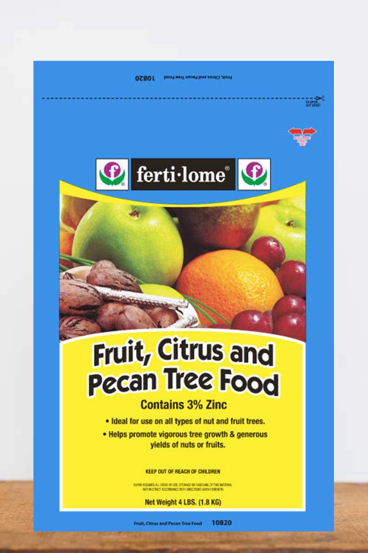 Root 98 Warehouse Fertilome Fruit, Citrus & Pecan Tree Food 19-10-5 (Trace Elements, nutrients for Tree Growth), 4 LB Size: 4 LB