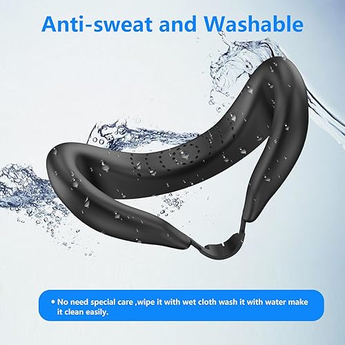 Miniatura 5 de JDDWIN Silicone VR Headset Face Pad Cover Compatible with Meta Oculus Quest 3, Soft & Smooth Facial Interface Cushion Skin Accessories Anti-Sweat