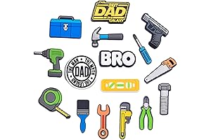 16-Piece Croc Shoe Charms for Dads: Perfect Father's Day Gifts