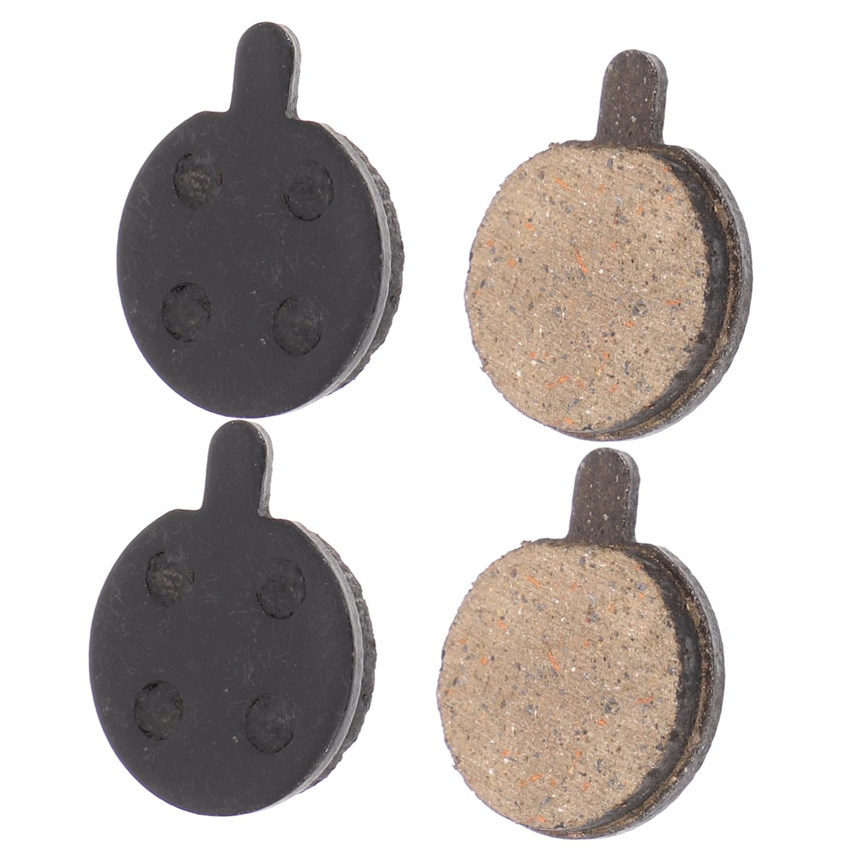 YARNOW Plaquettes De Frein À Disque De Vélo Quatre Tapis De Vélo Jante Electric Bike Vélo Electrique Disque De Frein VTT Frein De Vélo Portable Semi-métal Black