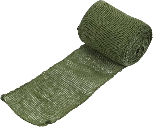 JubileeYarn - Rollo de cinta de tela de arpillera de yute de 5.5 pulgadas de ancho, 1 rollo de 10 yardas, verde oliva