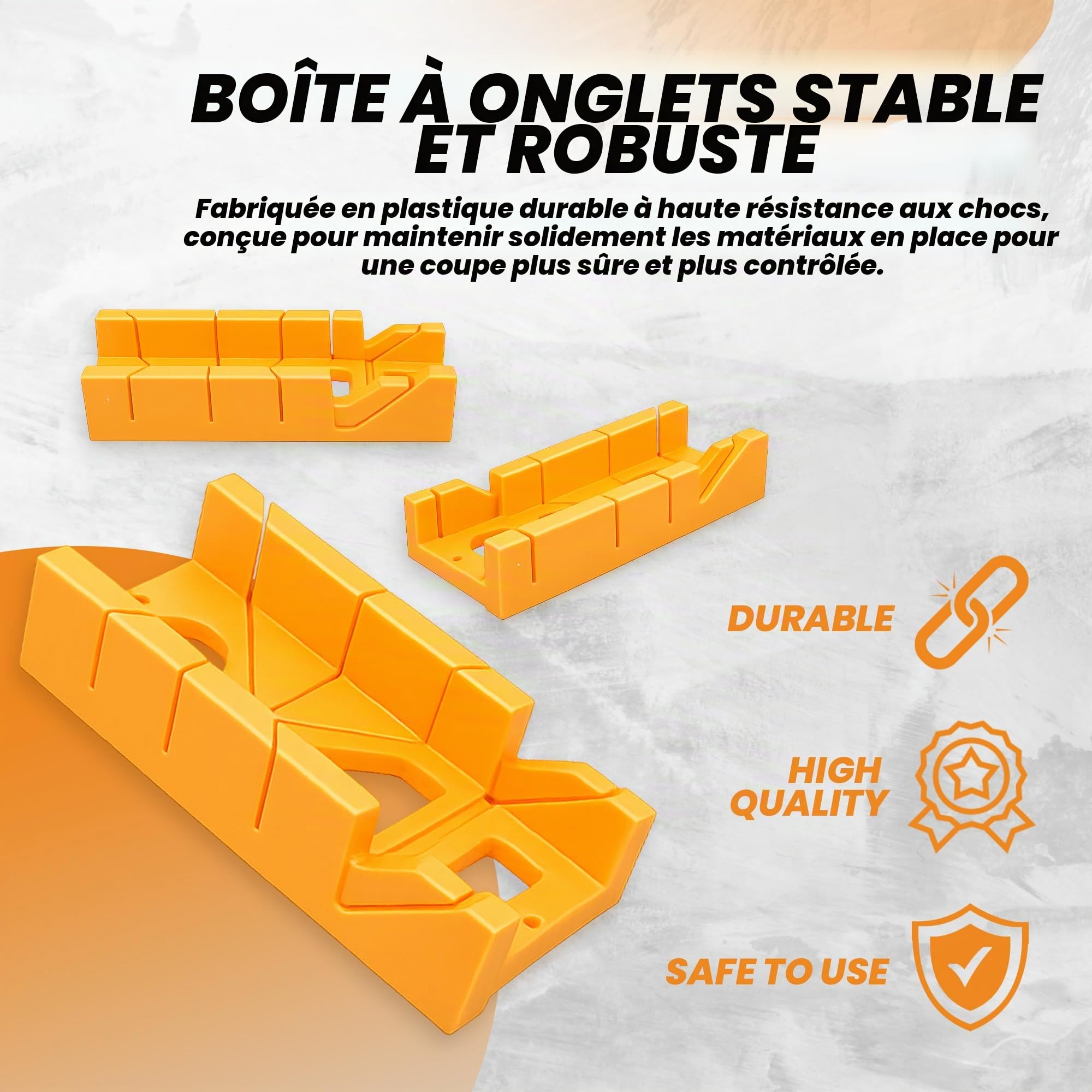 Tolsen Boîte à onglets et scie tenon fine 300 mm