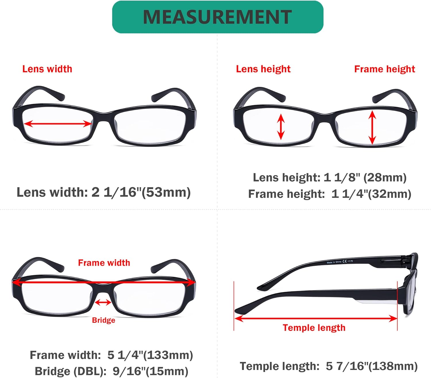 Eyekepper Reading Glasses - Stylish Reader Eyeglasses for Women Reading +2.00