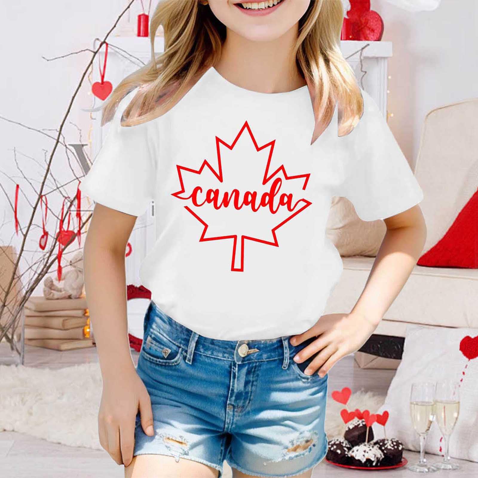 Camiseta de manga corta para niña, camiseta básica de verano con cuello redondo para estilo informal y comodidad diaria
