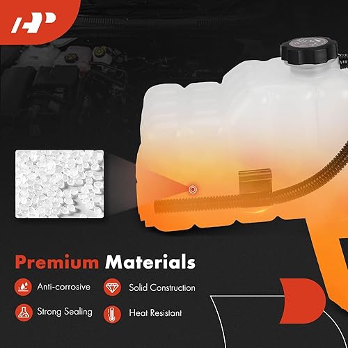 Miniatura 5 de A-Premium Tanque de depósito de recuperación de desbordamiento de refrigerante [W/sensor y tapa] compatible con Chevrolet Silverado 1500 2500 3500,
