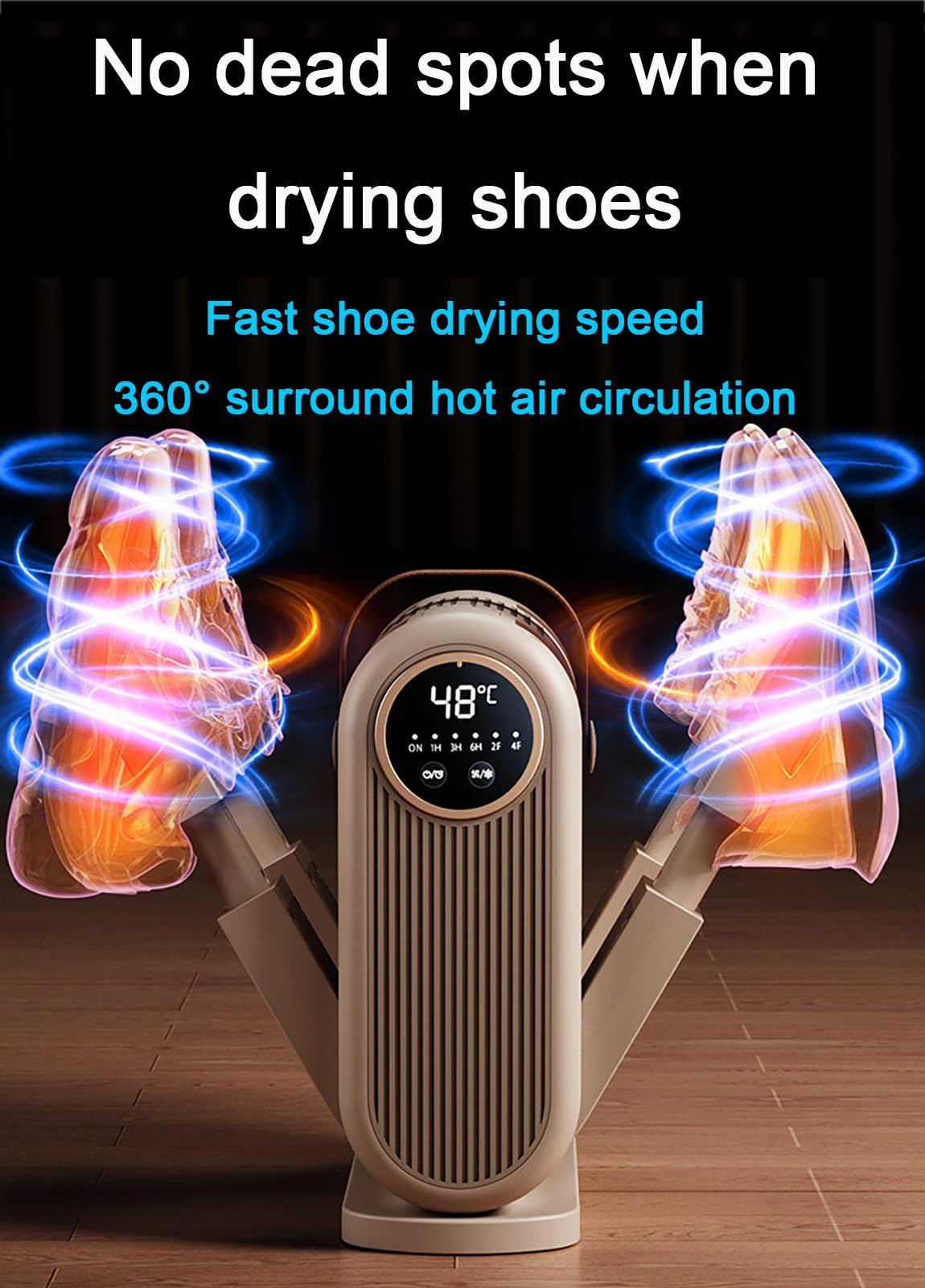 Sèche-Gants Et Chauffe-Bottes avec Minuterie Intelligente, Séchage À L'air Chaud À 360° for Chaussures Mouillées, Séchage Rapide for Chapeaux, Chaussettes Et Gants