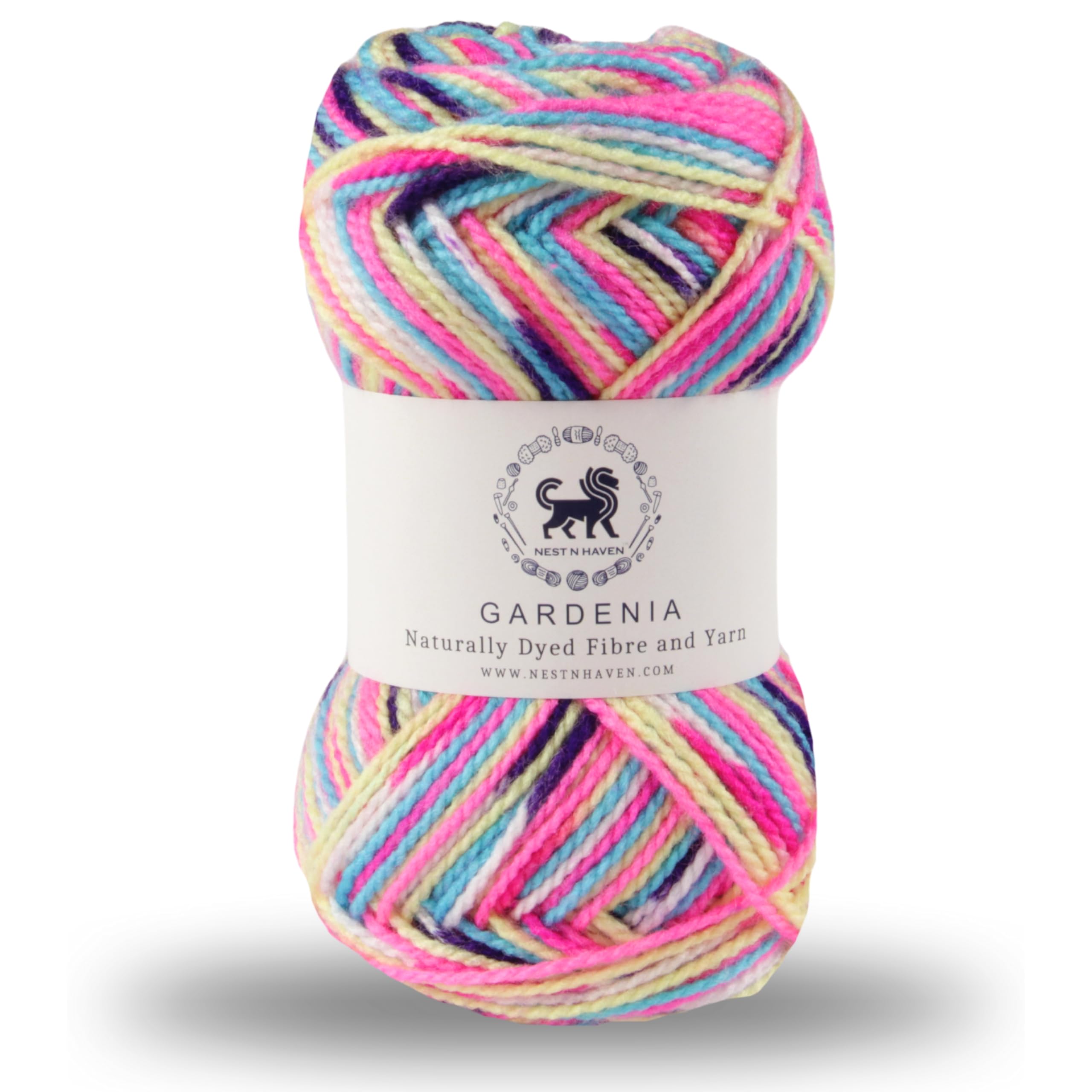 Nestnhaven Acrowools Gardenia Hand Knitting and Crochet Yarn Multi Colour Suitable for Craft, Babywear, Toys Pack of 1 Ball - 100gms. (Shade 15) (Multicoloured 5) (B0DCTX7NPV) Amazon Price History, Amazon Price Tracker