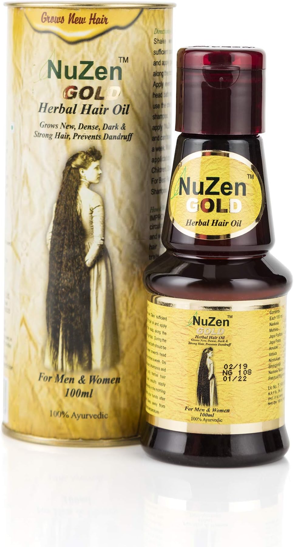 Nuzen Herbal Gold Hair Oil, 100ml