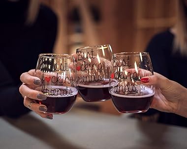 17 Oz Stemless Wine Glasses Personalized Stemless Wine Glass Laser Etched Wine Glass Stemless Wine Glass with Custom Engravin