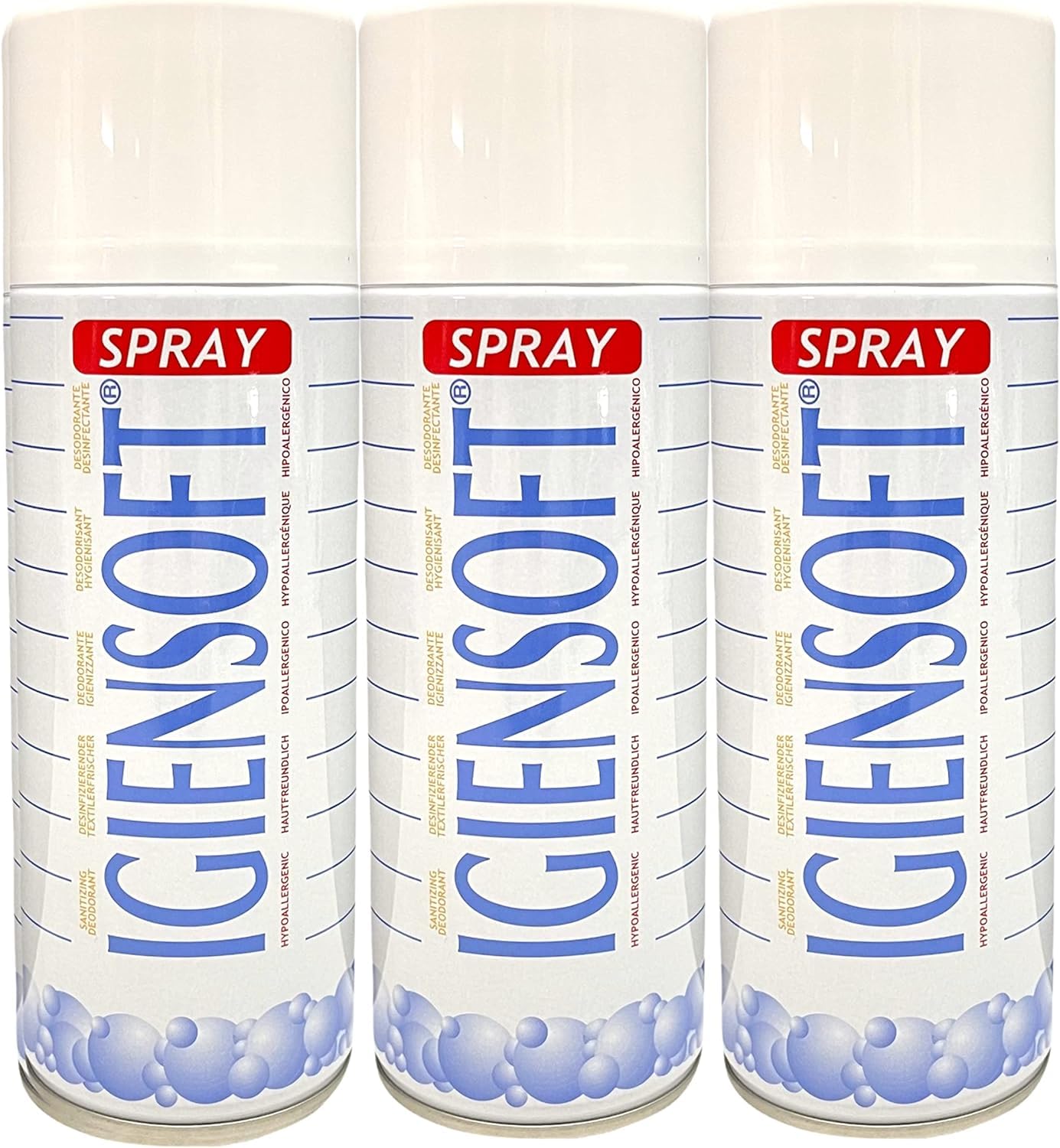 HOME PRO - Tris Deo Désinfectant Tissus et Environnements 3 x 400 ml - Spray Désodorisant Désodorisant Désodorisant pour vêtements, armoires, chaussures, voitures, rideaux, maison - Sauvegardeuses à