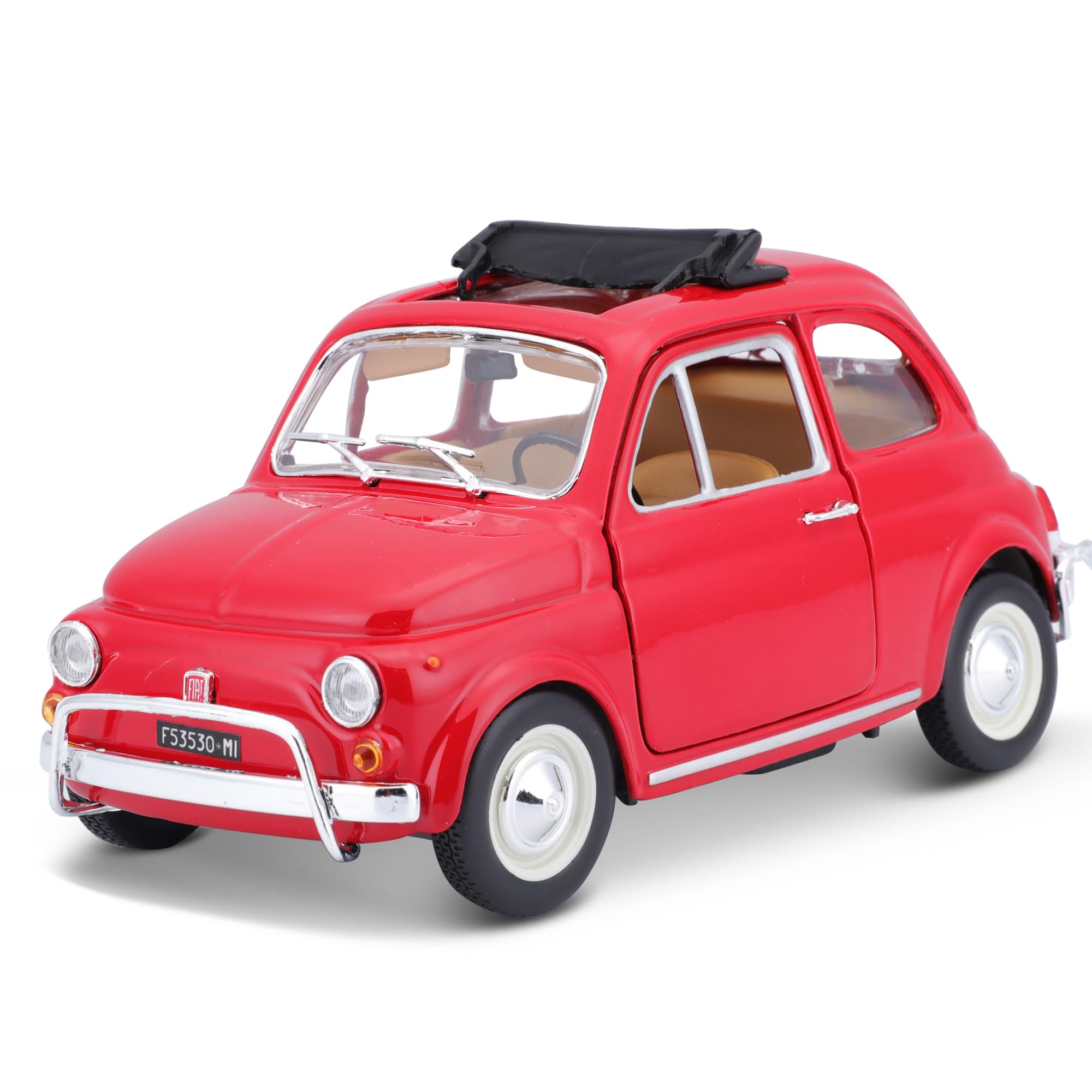 BBURAGO Fiat 500L 1968 Modellino Auto Scala 1:21 Licenza Ufficiale Fiat 3+