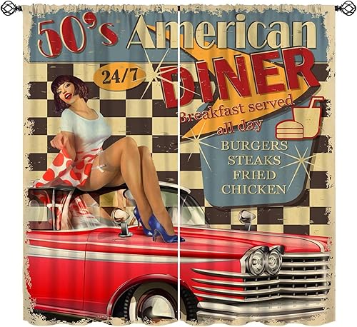 Miniatura 17 de Cortinas retro de cine de los años 80, póster, vestido rojo, película de cámara de cine de los años 90, tratamiento de ventana para cine en casa,