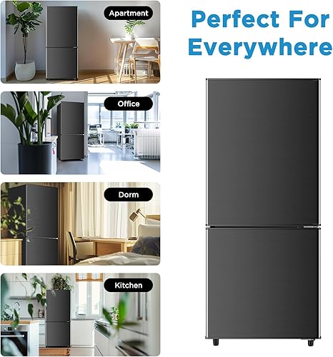 Miniatura 3 de Mini refrigerador de 4.0 pies cúbicos con congelador, congelador inferior, refrigerador pequeño con congelador, refrigerador compacto con 2 puertas,