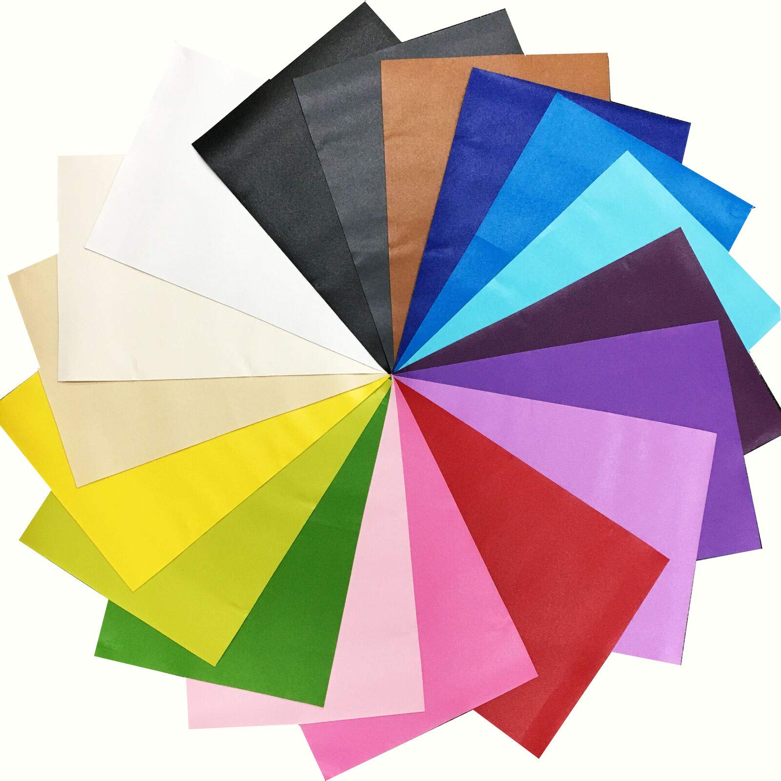 ZAIONE Mix colorato sughero similpelle & Pebble fogli di tessuto in finta pelle 20 pezzi 21 cm x 30 cm/8 x 12 pacchetto di materiale PU assortiti per fiocchi e orecchini fai