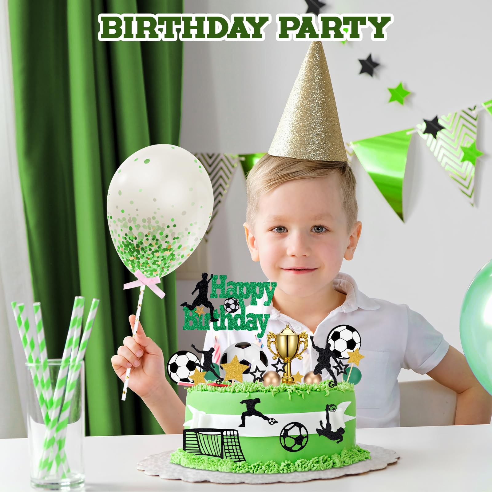 48 Decorazioni Per Torta Calcio - Topper Per Cupcake Con Calciatori E Pallone - Per Compleanni E Feste Sportive Bambini - 3