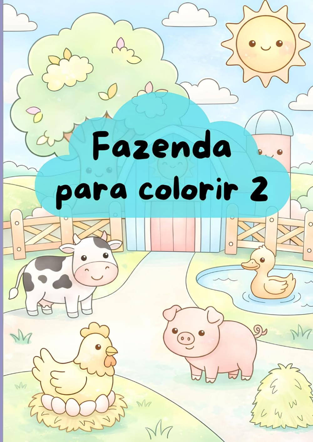 Livro de colorir de animas da fazenda 2