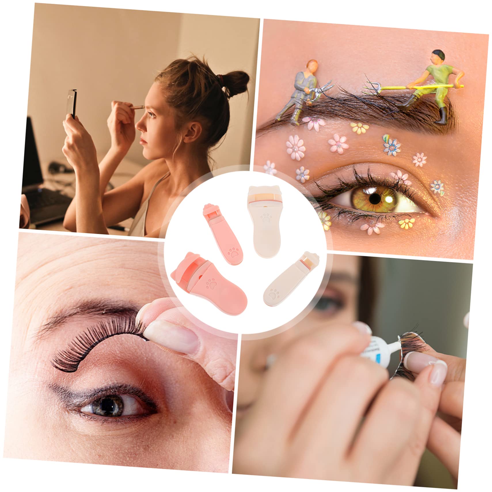 Healeved 12pezzi Piegaciglia Mini Strumenti Per Trucco Occhi Clip Per Curvare Le Ciglia Pratico e Resistente Per Donne e Ragazze
