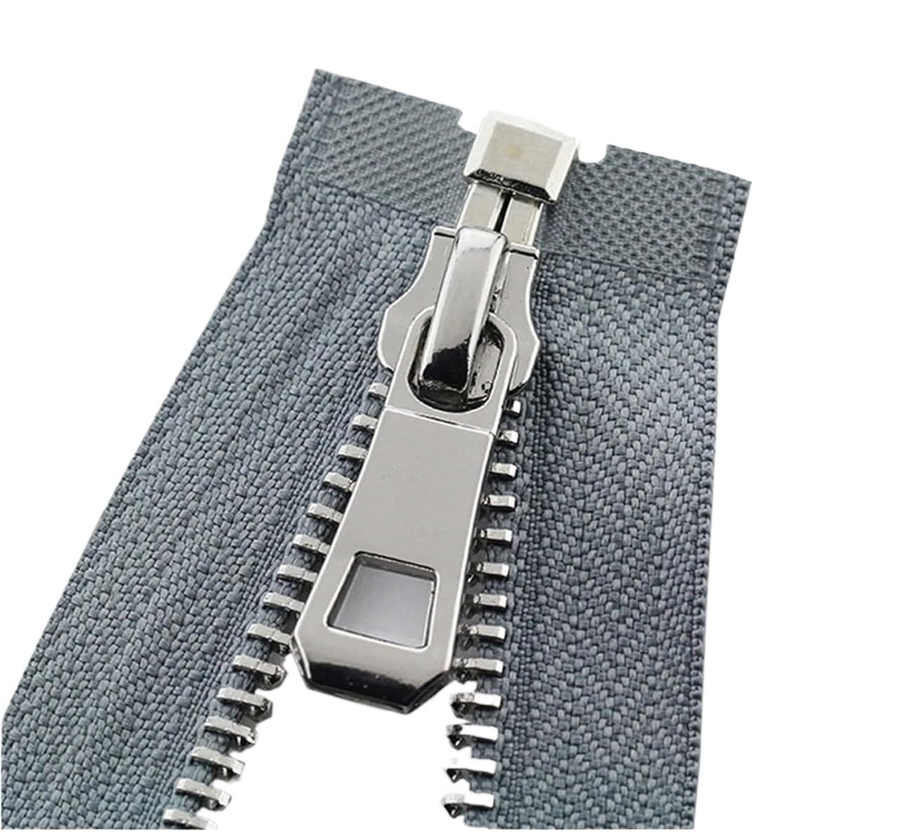 zamki do szycia, 5# Zamki błyskawiczne 55/65/75 cm Zamek błyskawiczny z otwartym końcem do samodzielnego szycia Akcesoria odzieżowe kurtki, płaszcza, odzieży, butów(Gray,55CM)
